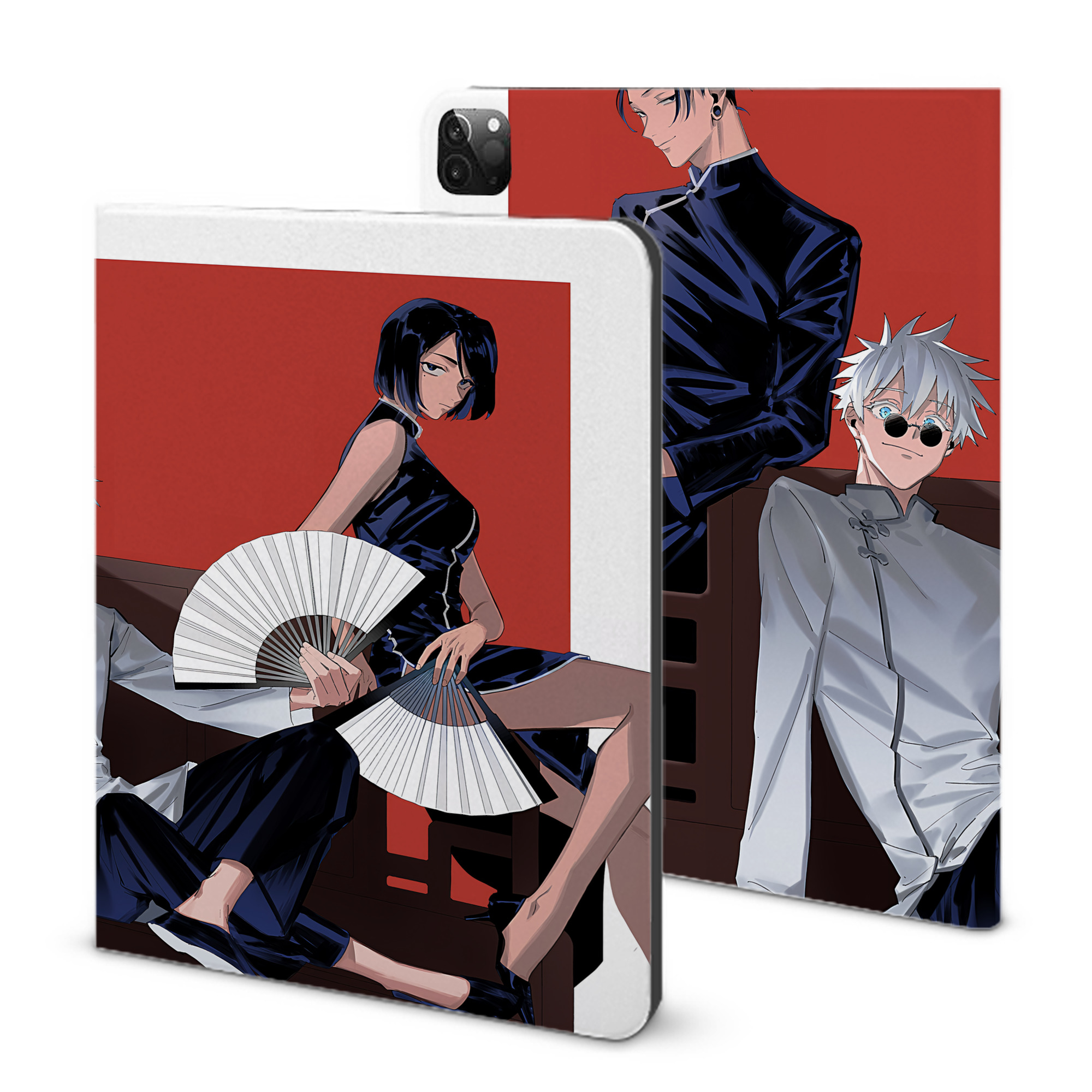 （画像用） 呪術廻戦 Jujutsu Kaisen IPadケース ペンホルダー付き ブックスタイルデザイン